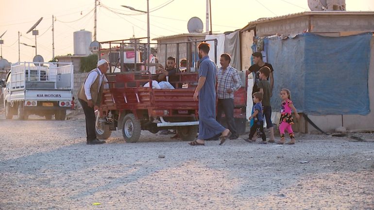 نازحون في مخيم بحركة - خاص الجزيرة