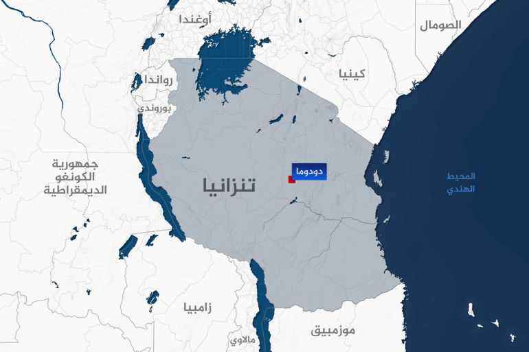 تصميم خاص خريطة تنزانيا