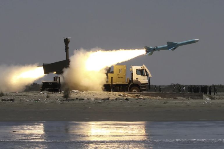 FILE - In this photo taken and released by the semiofficial Fars News Agency, a Noor missile is launched from the coast to the sea during Iranian naval maneuvers in the Oman Sea, near the port town of Bandar Jask, Iran on May 11, 2010. Yemen’s Houthi rebels likely fired an Iranian-made anti-ship cruise missile at a Norwegian-flagged tanker in the Red Sea in December, an assault that now provides a public evidence-based link between the ongoing rebel campaign against shipping and Tehran, the U.S. military said Wednesday, July 10, 2024. (Hossein Zohrevand/Fars News Agency, File)