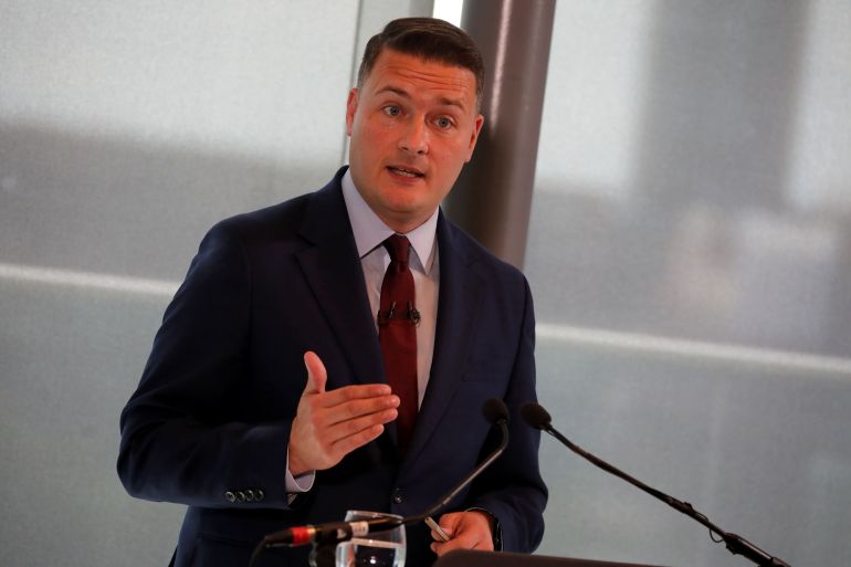 LONDON, ENGLAND - JUNE 16: Wes Streeting delivers a speech on the economy at Tower Place East on June 16, 2026 in London, England. The ex-health secretary reveals his "economic blueprint for Britain" and talks about his vision for "progressive capitalism". Streeting resigned as health minister after Labour's poor performance in the local elections and has confirmed he will stand against Keir Starmer for leadership of the party if a contest is triggered. (Photo by Alishia Abodunde/Getty Images)