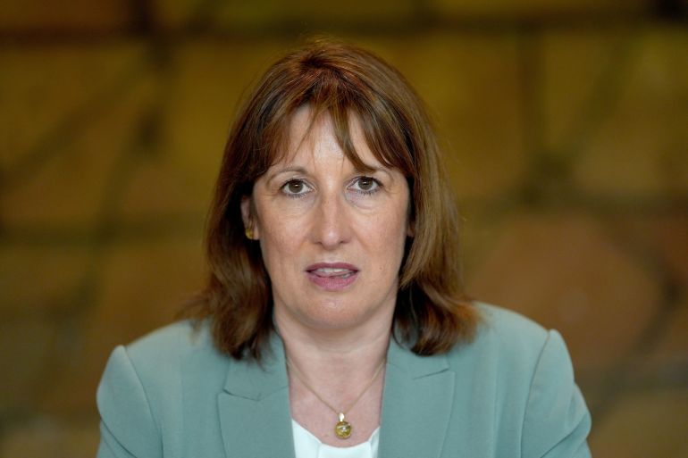 SURREY, ENGLAND - JUNE 17: Chancellor of the Exchequer Rachel Reeves is seen during a business roundtable to discuss the Great British Summer Savings scheme at Chessington World of Adventures Resort on June 17, 2026 in Surrey, England. The Chancellor is meeting with businesses in Surrey to discuss the government's "Great British Summer Savings" scheme, aimed at easing financial pressure on families across the UK. (Photo by Yui Mok - WPA Pool/Getty Images)