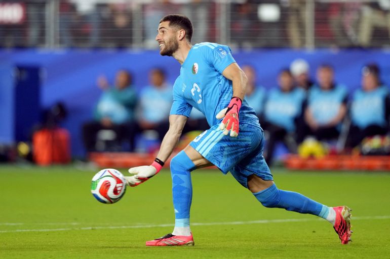 Soccer Football - FIFA World Cup 2026 - Group J - Jordan v Algeria - San Francisco Bay Area Stadium, Santa Clara, California, U.S. - June 22, 2026 Algeria's Luca Zidane in action IMAGN IMAGES via Reuters/Darren Yamashita